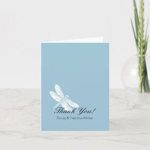 Blau Weiße Libelle Danke