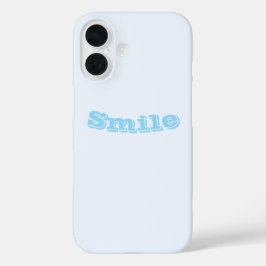 Blau weiße Pastellfarbe Farbe iPhone 16 Hülle