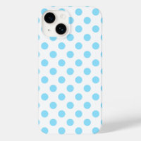 Blau-weiße Polka-Punkte Case-Mate iPhone ca.