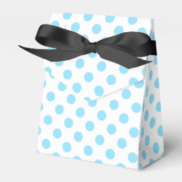 Blau-weiße Polka-Punkte Geschenkschachtel