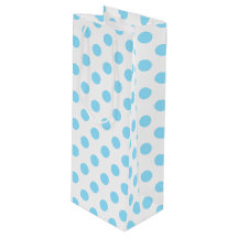 Blau-weiße Polka-Punkte