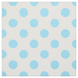 Blau-weiße Polka-Punkte Stoff