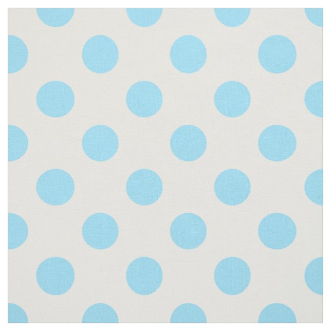 Blau-weiße Polka-Punkte Stoff (Muster)