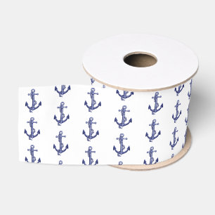 Blau-weißer Anker Ripsband