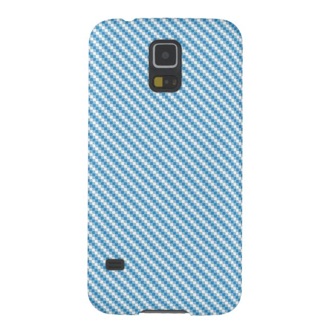 Blau-weißer Quadrathintergrund Case-Mate Samsung Galaxy Hülle (Rückseite)