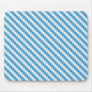 Blau-weißer Quadrathintergrund Mousepad