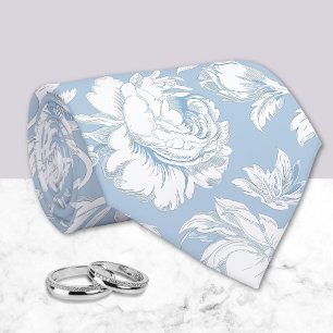 Blau-weißes Chinoiserie-Muster Krawatte
