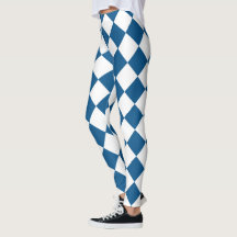 Blau | White Classic Diamond Harlequins Pattern