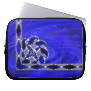 Blau wie ein Laptop-Sieb Laptopschutzhülle