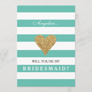 Blau wird meine Bridesmaid-Einladung sein Einladung
