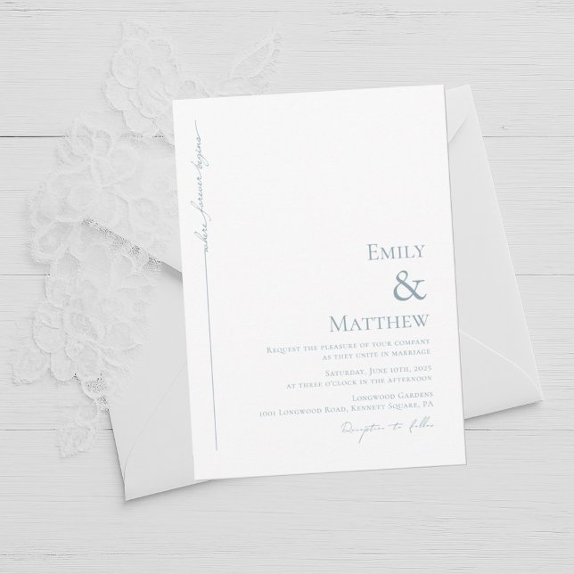 Blau, wo immer die Einladung Hochzeiten beginnt (Von Creator hochgeladen)