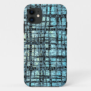 Blau X's und O's Pattern Black Karo Case-Mate iPhone Hülle