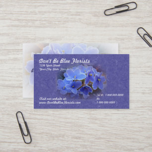 Blauafrikanische Violetten Visitenkarte