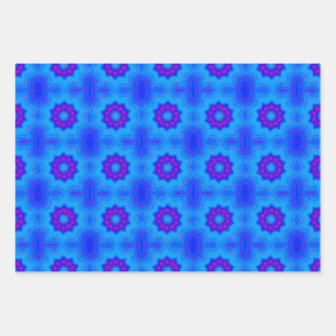 Blauafrikanischer Ausdruck Geschenkpapier Set
