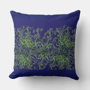 Blaualgenwurzeldesign Kissen
