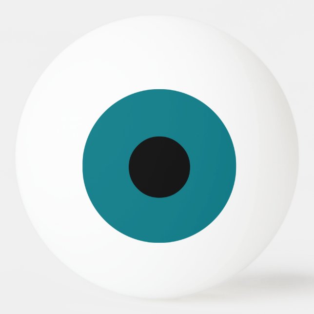 Blauauge Tischtennisball (Vorderseite)