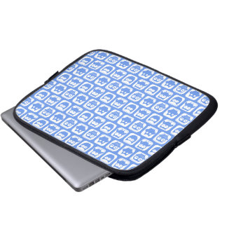 Blauäulenmuster Laptopschutzhülle