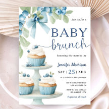 Blaubeer-Baby-Brunch-Boy-Baby-Shower-Einladung