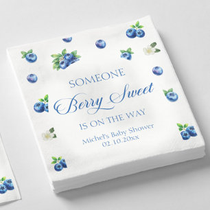 Blaubeer-Baby-Party Serviette