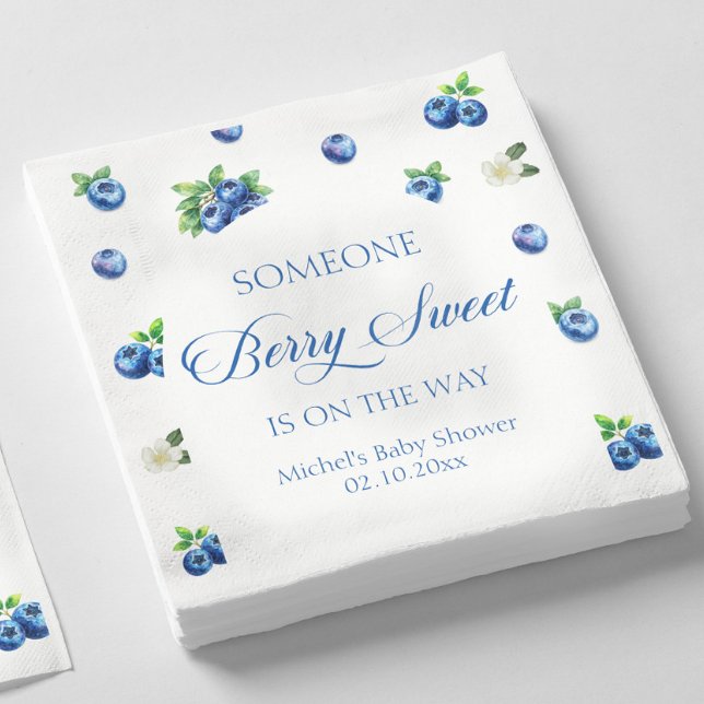 Blaubeer-Baby-Party  Serviette (Von Creator hochgeladen)