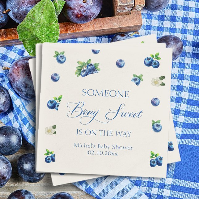 Blaubeer-Baby-Party  Serviette (Von Creator hochgeladen)