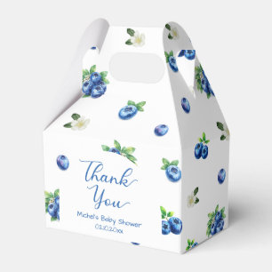 Blaubeer-Baby-Shower-Dankeschön Geschenkschachtel