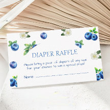 Blaubeer-Baby-Shower-Windel-Raffle-Ticket