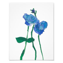 Blaubeer-Blumenmuster