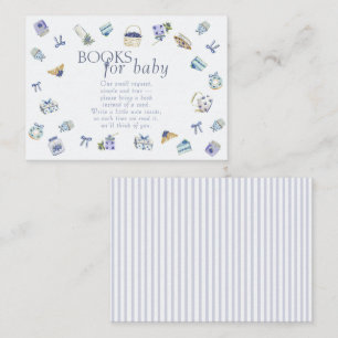 Blaubeer-Dessert-Baby-Party-Bücher für Baby Begleitkarte