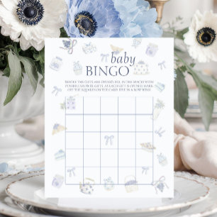Blaubeer-Dessert-Baby-Shower-Bingo-Spiel