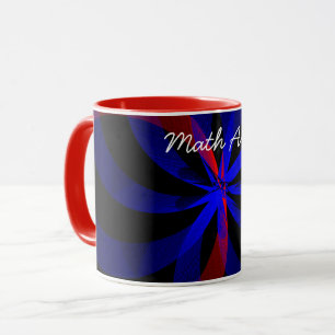 Blaubeer-Farbzentrum-Mathe-Art-Kaffeetasse Tasse