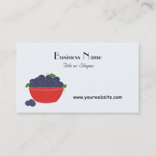 Blaubeer-Frucht-Design Visitenkarte