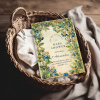 Blaubeer-Garten Vintage-Baby-Party