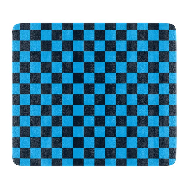 Blaubeer kariertes Muster Schneidebrett (Vorderseite)