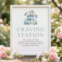 Blaubeer-Maus-Verlangensstation-Schild Baby Shower
