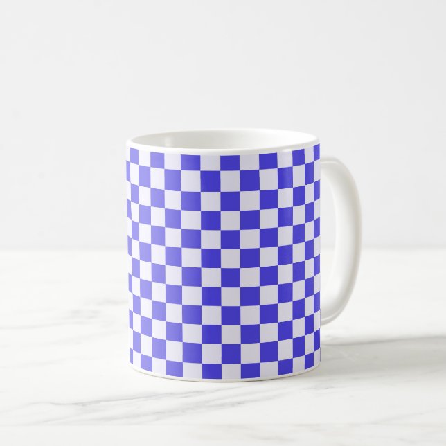 Blaubeercreme-Karu-Muster Kaffeetasse (VorderseiteRechts)