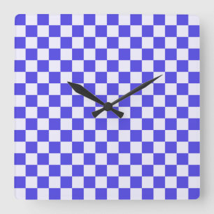 Blaubeercreme-Karu-Muster Quadratische Wanduhr