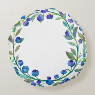 Blaubeerdesign Rundes Kissen