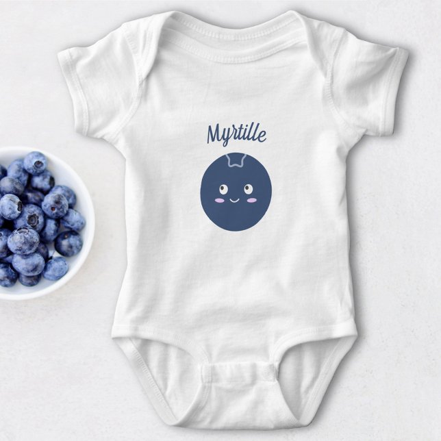 Blaubeere Baby Strampler (Blueberry Baby Bodysuit)