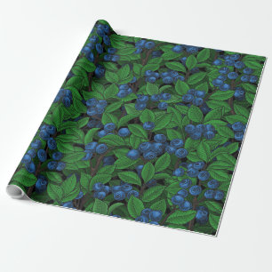 Blaubeere Geschenkpapier