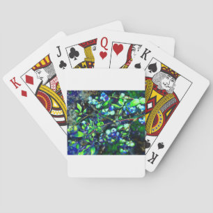 Blaubeere - grüne Farbe Spielkarten