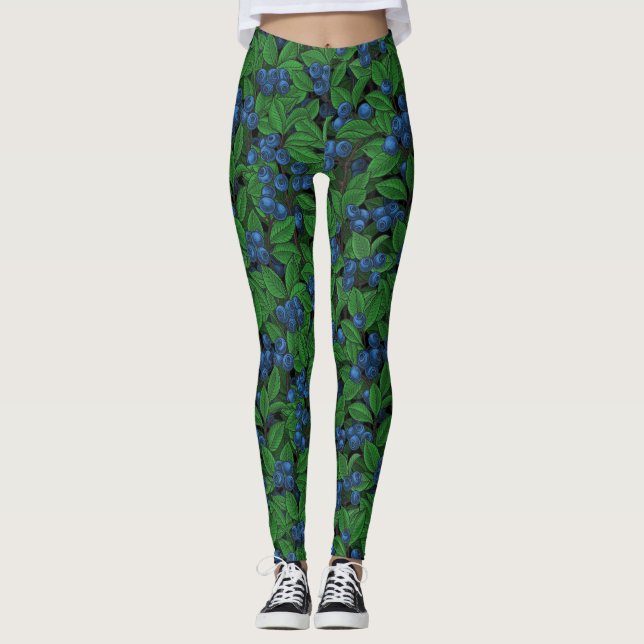 Blaubeere Leggings (Vorderseite)