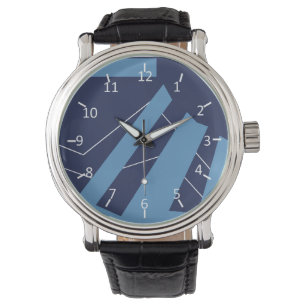 Blaubeere mit Marshmallow-Spur Armbanduhr