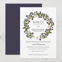 Blaubeere | Moderne botanische Hochzeit