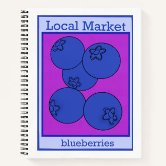 Blaubeere Notizbuch