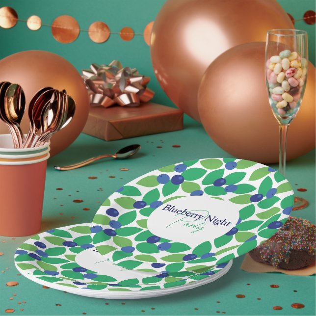 Blaubeere. Pappteller (Multi)