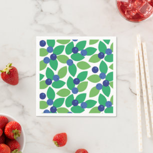 Blaubeere. Serviette