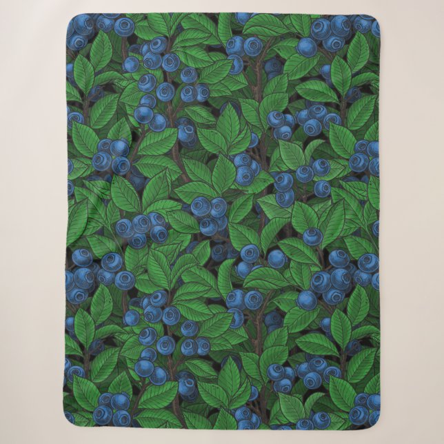 Blaubeere Sherpadecke (Vorderseite)