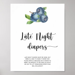 Blaubeere \ Spät-Nacht-Windel-Spiel Poster