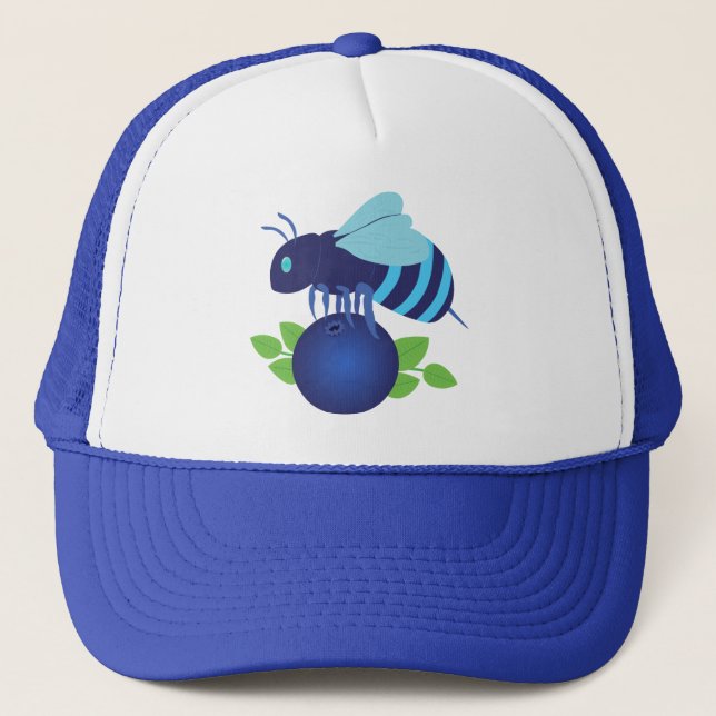 Blaubeere Truckerkappe (Vorderseite)